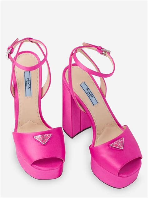 prada hot pink heels